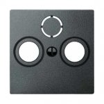 SE Merten SM Антрацит Накладка розетки TV-FM/TV-FM-SAT