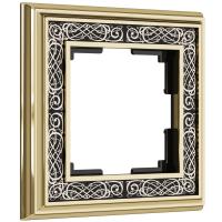 Рамка на 1 пост (золото/черный) W0011430