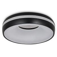 Donel Светильник встраиваемый, GU10, D95xH38мм, IP20, черный, без лампы, DN02006R1B
