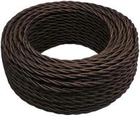 BIRONI Коричневый глянец Витой провод 3*0,75 20м BIRONI Коричневый глянец Витой провод 3*0,75 20м