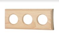 BIRONI Шедель Бук Натурэль Рамка 3-ая на бревно 220мм (скрытый монтаж)