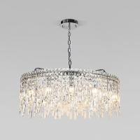 Подвесной светильник с прозрачным хрусталем 60159 хром Eurosvet Blitz