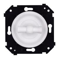 BIRONI Шедель Бриз Белый матовый Выключатель 2-кл (скрытый монтаж)