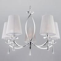 Подвесная люстра с хрусталем 60079/5 хром Eurosvet Valery