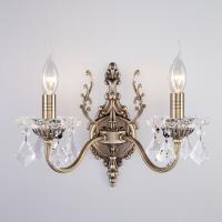 Бра с хрусталем 3281/2 античная бронза Eurosvet Elisha