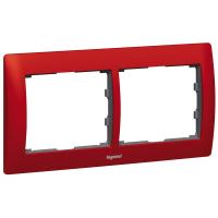 Legrand Galea Life Красный Металл/Magic Red Рамка 2-я гориз