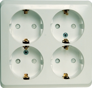 SE Этюд наруж Бел Розетка 4-ая с/з со шторками