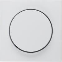 Berker S, B Полярно-белый матовый Центральная панель с регулирующей кнопкой для поворотного диммера