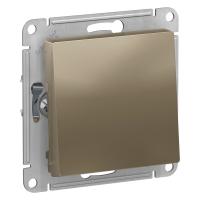 SE AtlasDesign Шампань Переключатель 1-клавишный, сх.6, 10АХ, механизм
