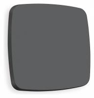 Лицевая панель OMEGA (Графит Мягкое касание) для 1-клавишных выключателей QUANT OP9010