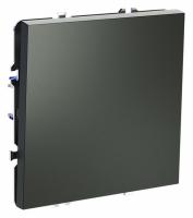 Выключатель с самовозвратом встраиваемый VOLTUM S70 одноклавишный 10А, (титан)