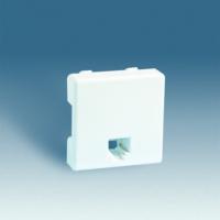 Simon 27 Мех Слоновая кость Розетка ТЛФ 1-ая 4 контакта 2мод