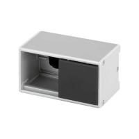 Simon K45 Connect Графит Офиблок Line из алюминия на 1 механизм