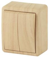 ЭРА 11-1204-11 Эксперт Сосна Выключатель 2-кл ОУ