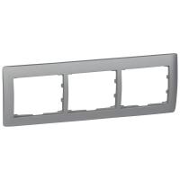 Legrand Galea Life Алюминий Рамка 3-я, горизонтальная