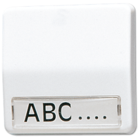 JUNG Клавиша с полем для надписи белая