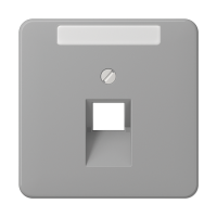 JUNG CD 500/CD plus Серая Накладка 1-ой наклонной ТЛФ/комп розетки с полем для надписи