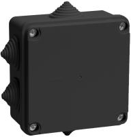 IEK Коробка расп. КМ41233 100х100х50мм IP44 6 вв. черная