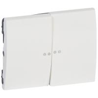 Legrand Galea Life Белый Клавиша 2-ая c точечной подсветкой