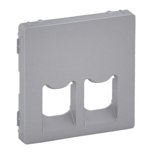 Legrand Valena LIFE Алюм Накладка розетки ТЛФ/комп 2-ой