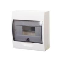 SE EASY 9 Корпус навесной с прозрачной дверью 1ряд/8мод, IP40, IK07, 63А, 2 клеммы