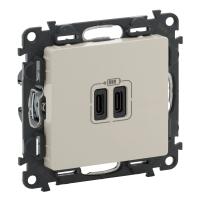 Legrand Vln-l Слоновая кость Зарядка USB C-C