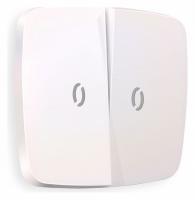 Лицевая панель OMEGA (Жемчуг) для 2-клавишных выключателей с подсветкой QUANT OP2040