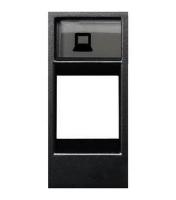 ABB NIE Zenit Антрацит Накладка телеф/комп розетки(для суп.2017.2,2017.3,2018,2018.5,2018.6,2018.8)