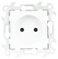 Simon 24 Белая Розетка 2К с защитными шторками