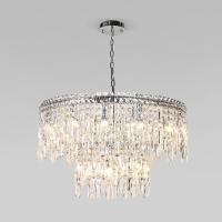 Подвесной светильник с прозрачным хрусталем 60160 хром Eurosvet Blitz