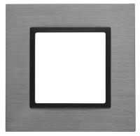 ЭРА 14-5201-42 Elegance Титан/антрацит Металл Рамка 1-ая