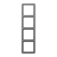 JUNG CD Серая Рамка 4-ая ударопрочная