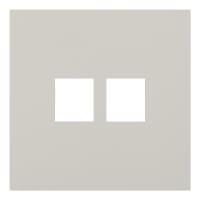 Лицевая панель для двойной информационной розетки, лен (35442 LN)