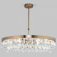 Подвесная люстра с хрусталем 60165/6 латунь Eurosvet Sophie