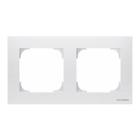 ABB SKY Альпийский белый Рамка 2-постовая