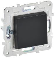 IEK SKANDY Черный Выключатель 1-клавишный проходной 10А SK-V02Bl