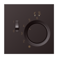 JUNG LS 990 Dark Накладка регулятора теплого пола (мех. FTR231U)