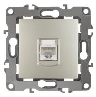 ЭРА 12-3107-04 Шампань Розетка информационная RJ45, IP20, 12