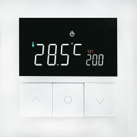 Donel Термостат с датчиком пола, программируемый с Wi-Fi , 16 A, 55*55 мм.белый, клавиши настройки, серия DTEF