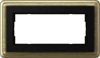 Gira ClassiX Бронза/Черный Рамка 2-ая без перегородки