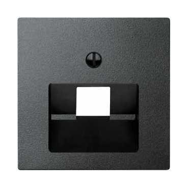 SE Merten SM Антрацит Накладка розетки ТЛФ/комп 1-ой наклонной