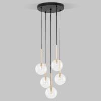 Подвесной светильник со стеклянными плафонами 5943 Nilos Eurosvet Nilos