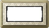 Gira ClassiX Art Бронза/Кремовый Рамка 2-ая без перегородки
