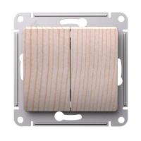 Systeme Electric Glossa Сосна Выключатель 2-клавишный, сх.5, 10АХ, механизм