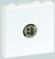 Simon Connect Белая Плата с TV разъёмом, папа , под винт, 45х45мм