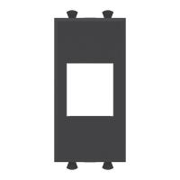 DKC Avanti Адаптер без шторки для Keystone Черный матовый", 1 модуль