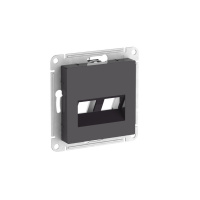Systeme Electric AtlasDesign Базальт Накладка двойная для информационных функций типа Keystone