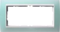 Gira Event Opaque Салатовый/Бел.глянц. Рамка 2-ая без перегородки