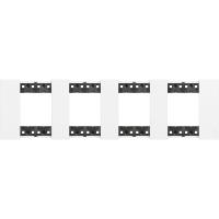 BT Living now Белый Рамка немецкий стандарт 4 поста (2+2+2+2 мод)