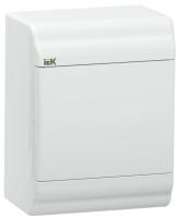 IEK PRIME Корпус пластиковый навесной ЩРН-П-4 белый/белая дверь IP41